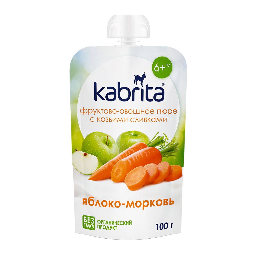 фото упаковки Kabrita Пюре фруктовое с козьими сливками