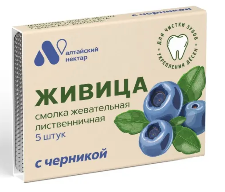 фото упаковки Живица смолка жевательная из смолы лиственницы