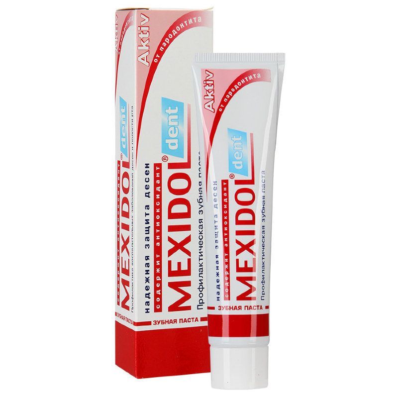 Mexidol dent Aktiv Зубная паста, паста зубная, 100 г, 1 шт.
