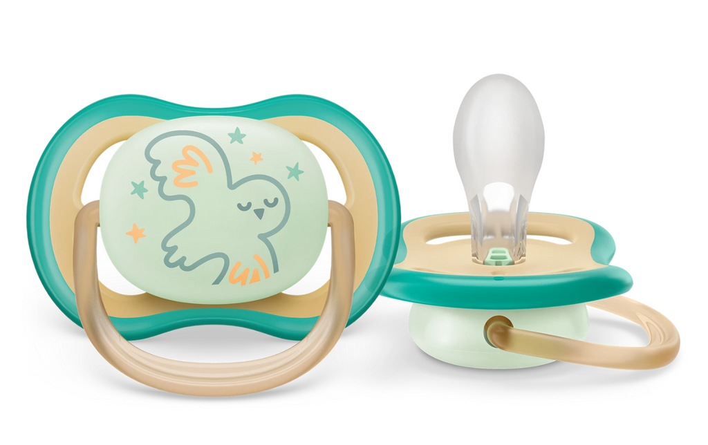 Philips Avent Ultra air Night Пустышка светящаяся с футляром, SCF377/01, 0-6 мес, соска-пустышка, силиконовая, 1 шт.