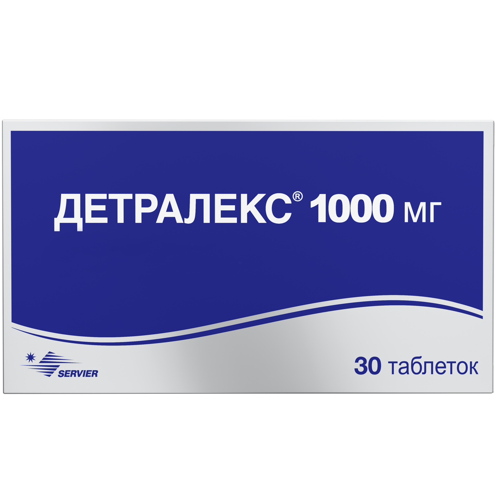 Детралекс, 1000 мг, таблетки, покрытые пленочной оболочкой, 30 шт. купить по цене от 1350 руб в Новосибирске, заказать с доставкой в аптеку, инструкция по применению, отзывы, аналоги, Servier