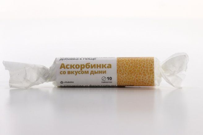 фото упаковки Аскорбиновая кислота Дыня
