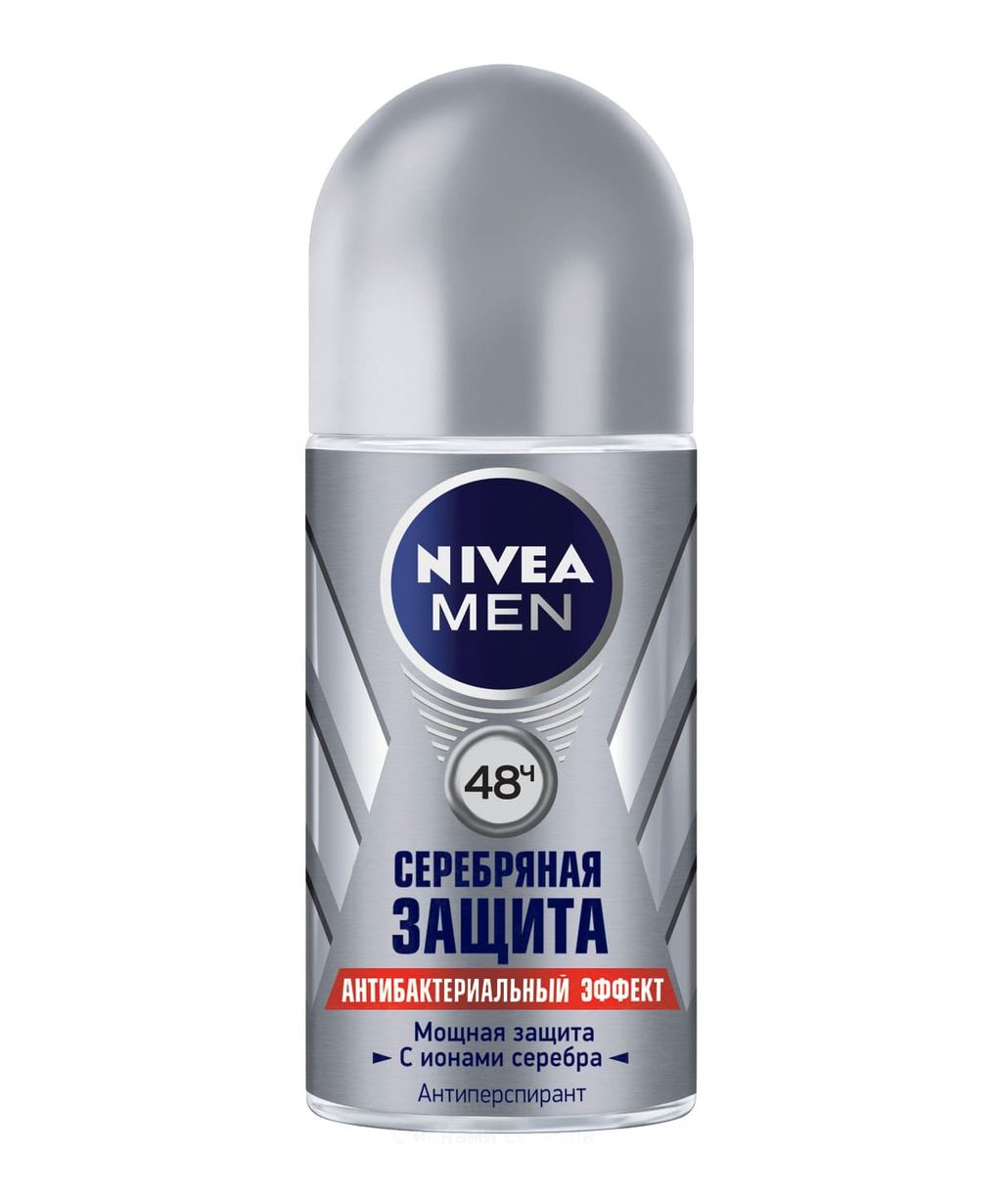 фото упаковки Nivea Men Антиперспирант шариковый Серебряная защита