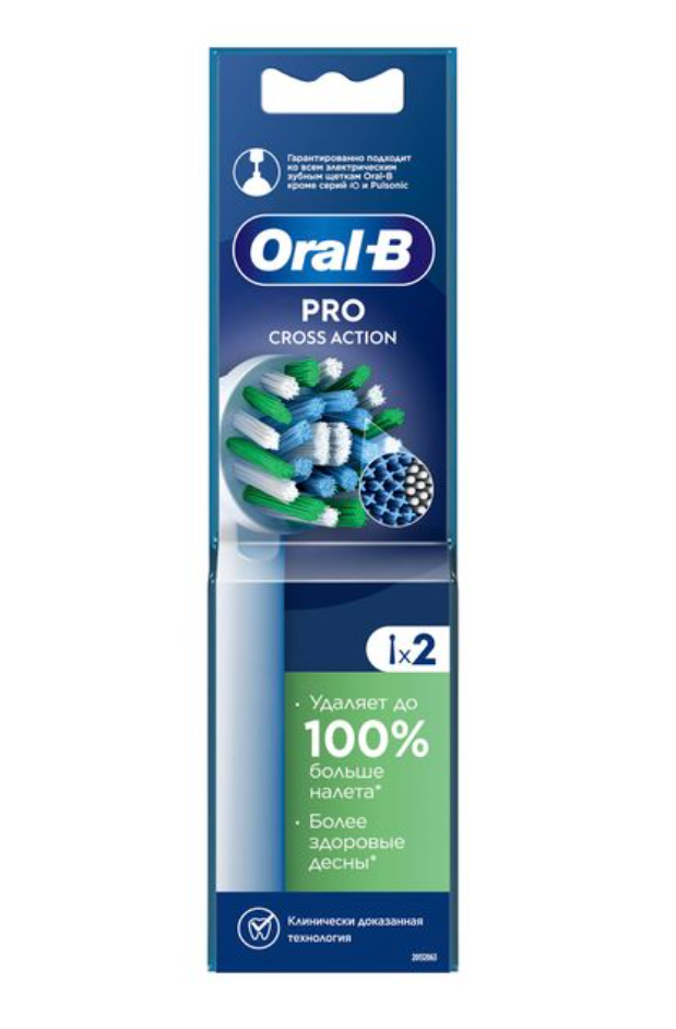 фото упаковки Oral-B Pro CrossAction Насадка сменная для электрических зубных щеток