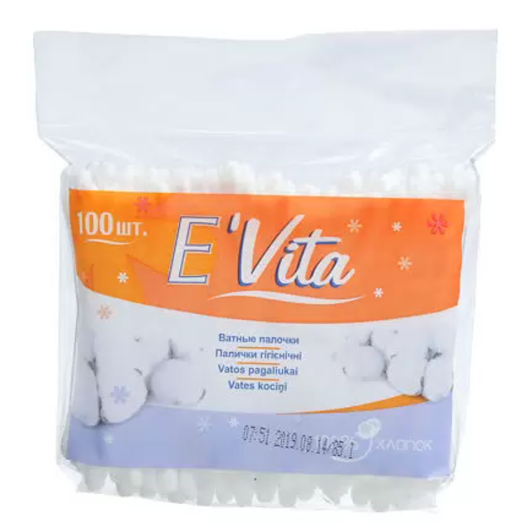 фото упаковки Bella Cotton E`Vita Ватные палочки