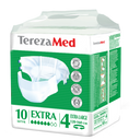 TerezaMed Extra подгузники для взрослых дневные, Extra Large XL (4), 120-160 см, 10 шт.