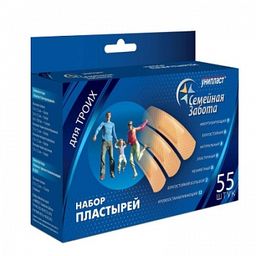 Унипласт лейкопластырь бактерицидный Семейная забота