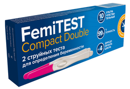 Femitest Compact Double Тест на беременность струйный