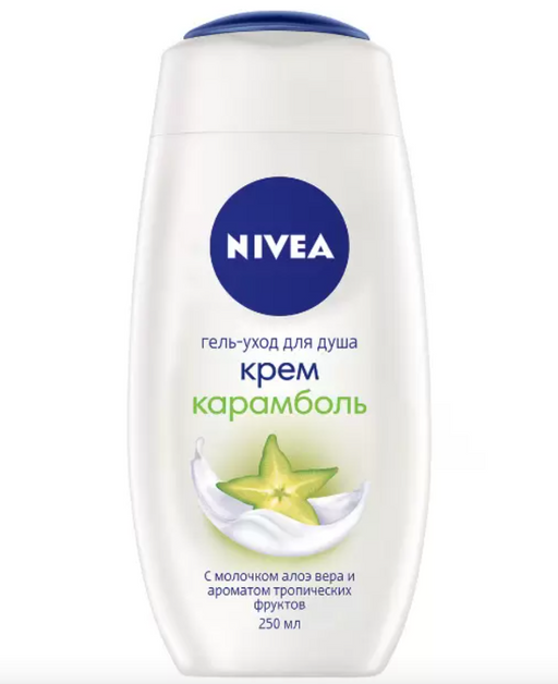 Nivea Гель-уход для душа Крем карамболь, гель для душа, 250 мл, 1 шт.