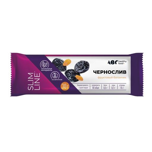 ABC Healthy Food Батончик фруктовый, чернослив, 30 г, 1 шт.