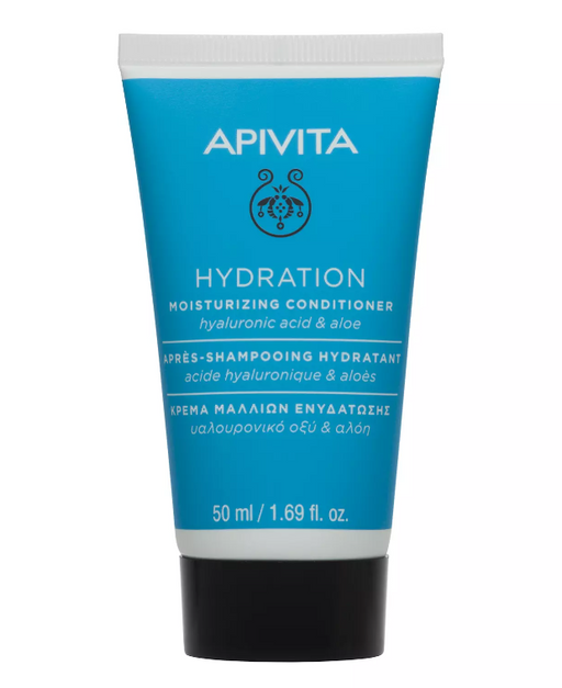 Apivita Shine Миниатюра Кондиционер увлажняющий, кондиционер для волос, с алоэ вера и гиалуроновой кислотой, 50 мл, 1 шт.