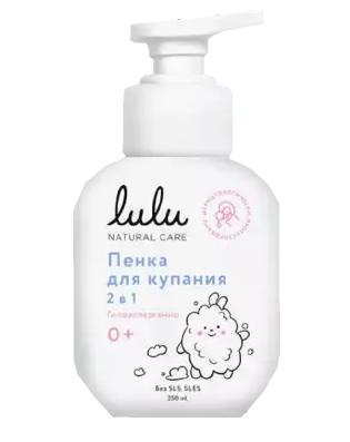 Lulu Пенка для купания 2в1, 250 мл, 1 шт.