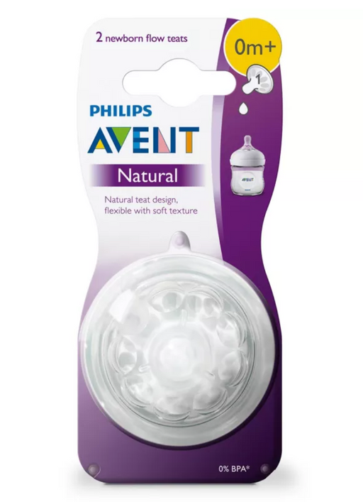 Philips Avent Natural Соска силиконовая 0+, 0+, SCF041/27, для новорожденных, 2 шт.