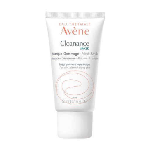 Avene Cleanance Маска-скраб с AHA-BHA кислотами для глубокого очищения, маска для лица, для жирной и проблемной кожи, 50 мл, 1 шт.