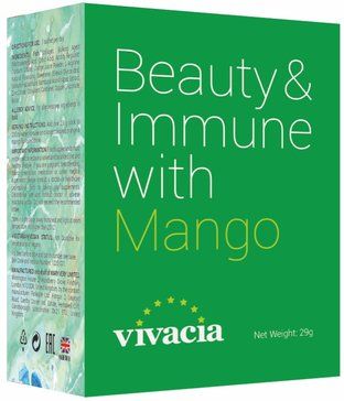 Vivacia Beauty Immune Комплекс для кожи, волос и ногтей, порошок, со вкусом манго, 2.9г, 10 шт.
