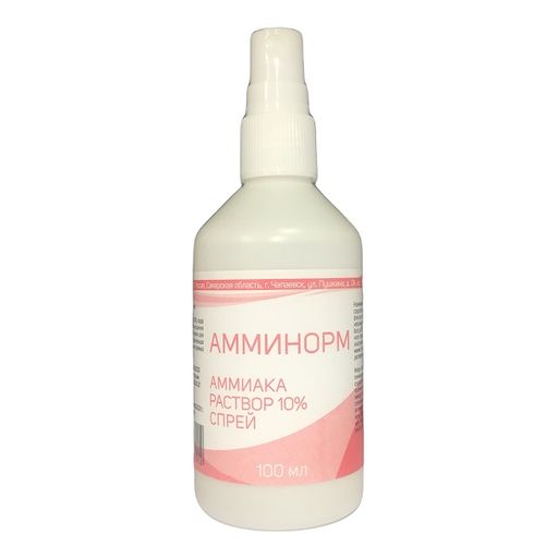 Амминорм средство дезинфицирующее, 10%, раствор для наружного применения, 100 мл, 1 шт.