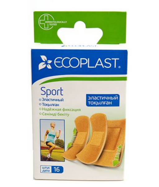 Ecoplast Набор эластичных пластырей Sport, пластырь, 16 шт.
