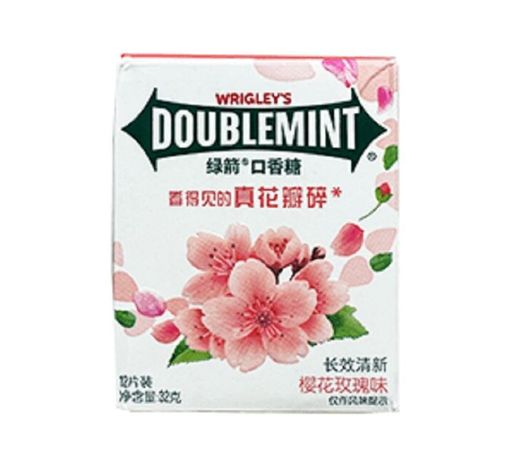 Wrigley's Doublemint Резинка жевательная, сакура, 12 шт.