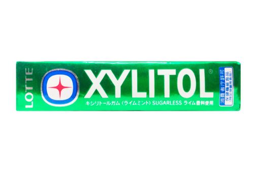 Lotte Xylitol Жевательная резинка, без сахара, лайм мята, 21 г, 1 шт.