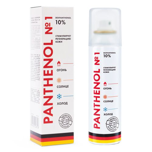 Пантенол спрей N1, 10%, спрей для местного и наружного применения, 150 мл, 1 шт.
